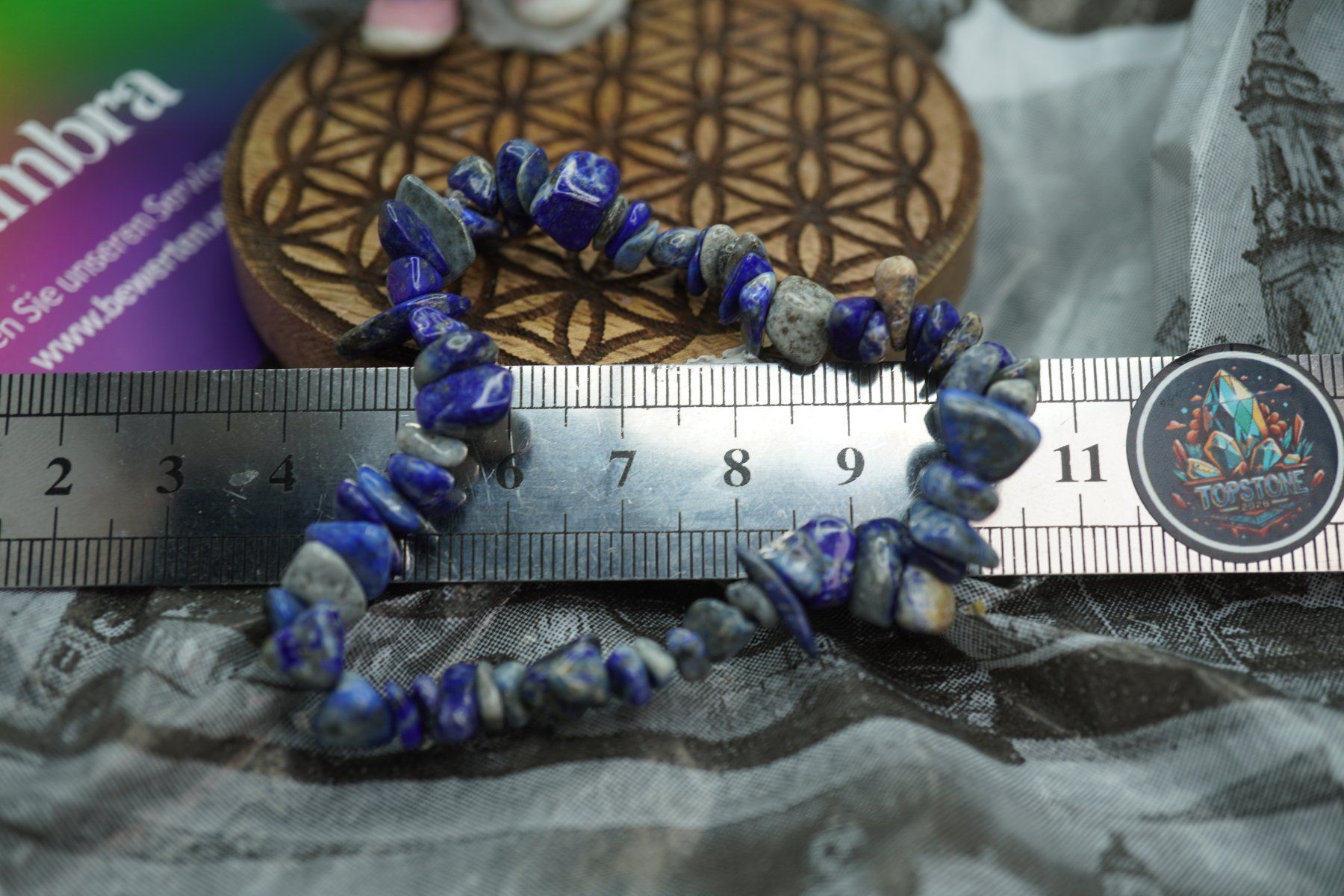 Minerali & Pietre curative: Lapis    Splitter elastisches Armband  Ab 1.- – Nuovo e nell'imballaggio originale da Eschenbach SG venduto da topstone