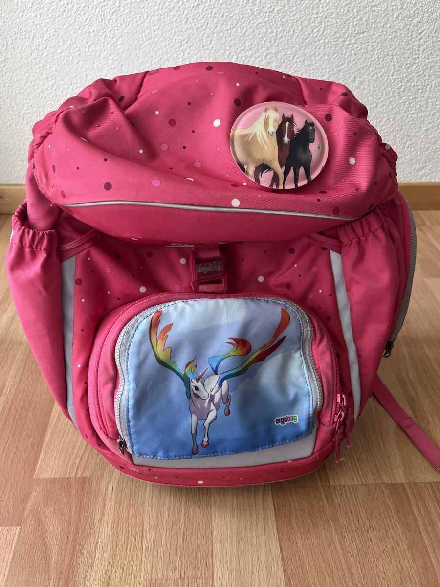 Ergobag Sacs & sacs à dos: ergobag Schulrucksack Set Pink mit Pferde Kletties – D'occasion à Obernau par Mya285 1
