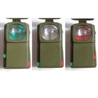 MILITÄR-TASCHENLAMPE; Signallampe m. Haken