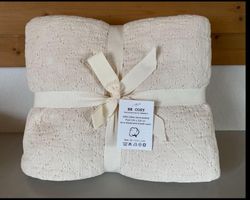 Be Cosy Plaid Baumwolldecke neu OVP