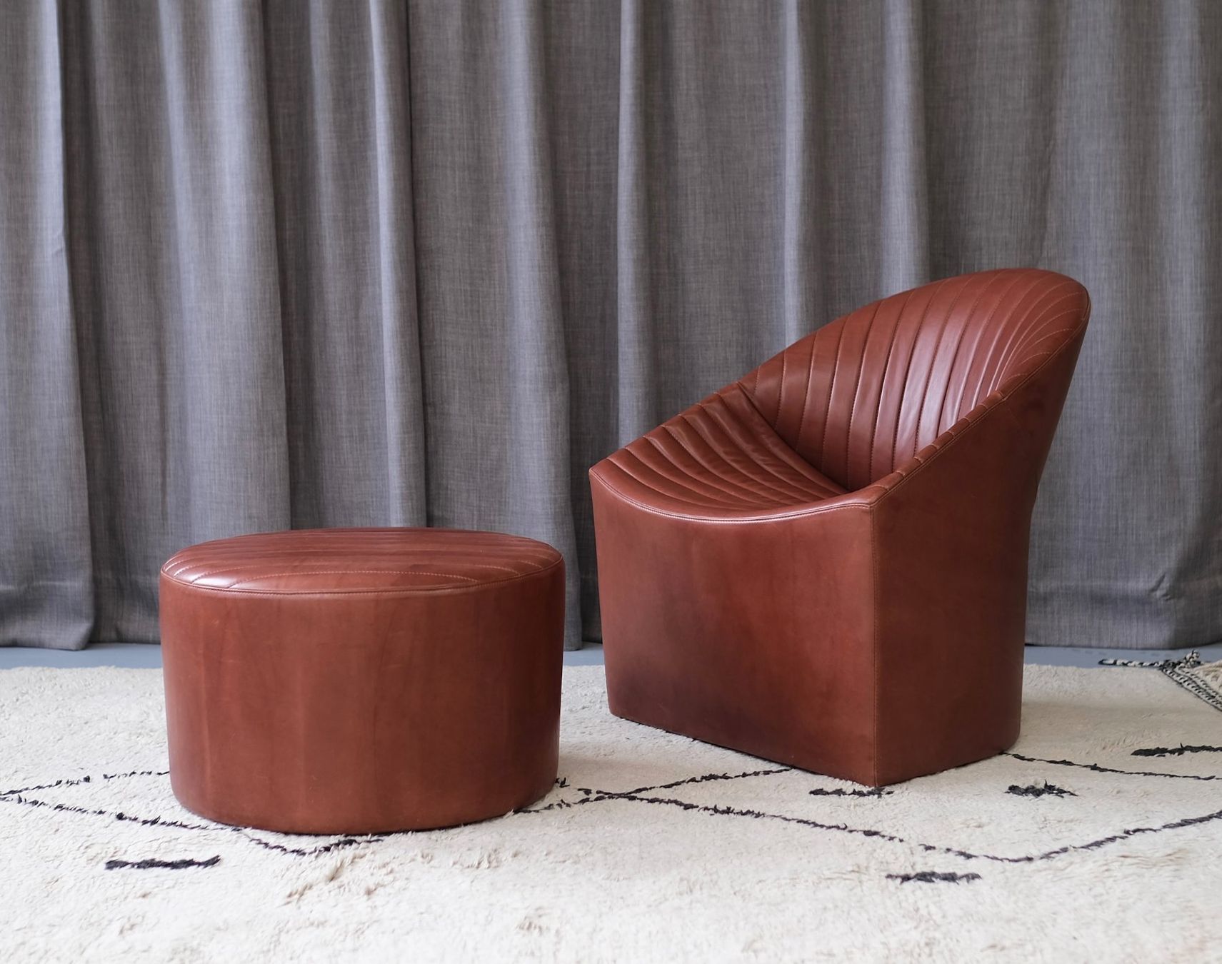 Wittmann Sessel: Oyster Sessel & Hocker von Wittmann – Gebraucht aus Bern von Zmodern_CON 7