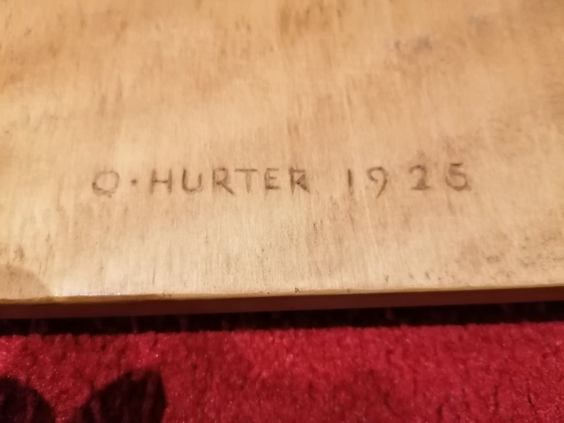 Articoli in legno: Holz Bild von O.Hurter CH 1925 – Usato da Muri AG venduto da goodmood17 8