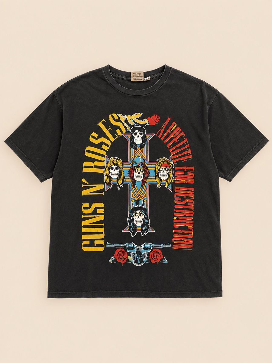T-shirt: T-SHIRT NOIR GUNS N' ROSES – Nuovo (secondo la descrizione) da Lausanne venduto da KeNaChic 1