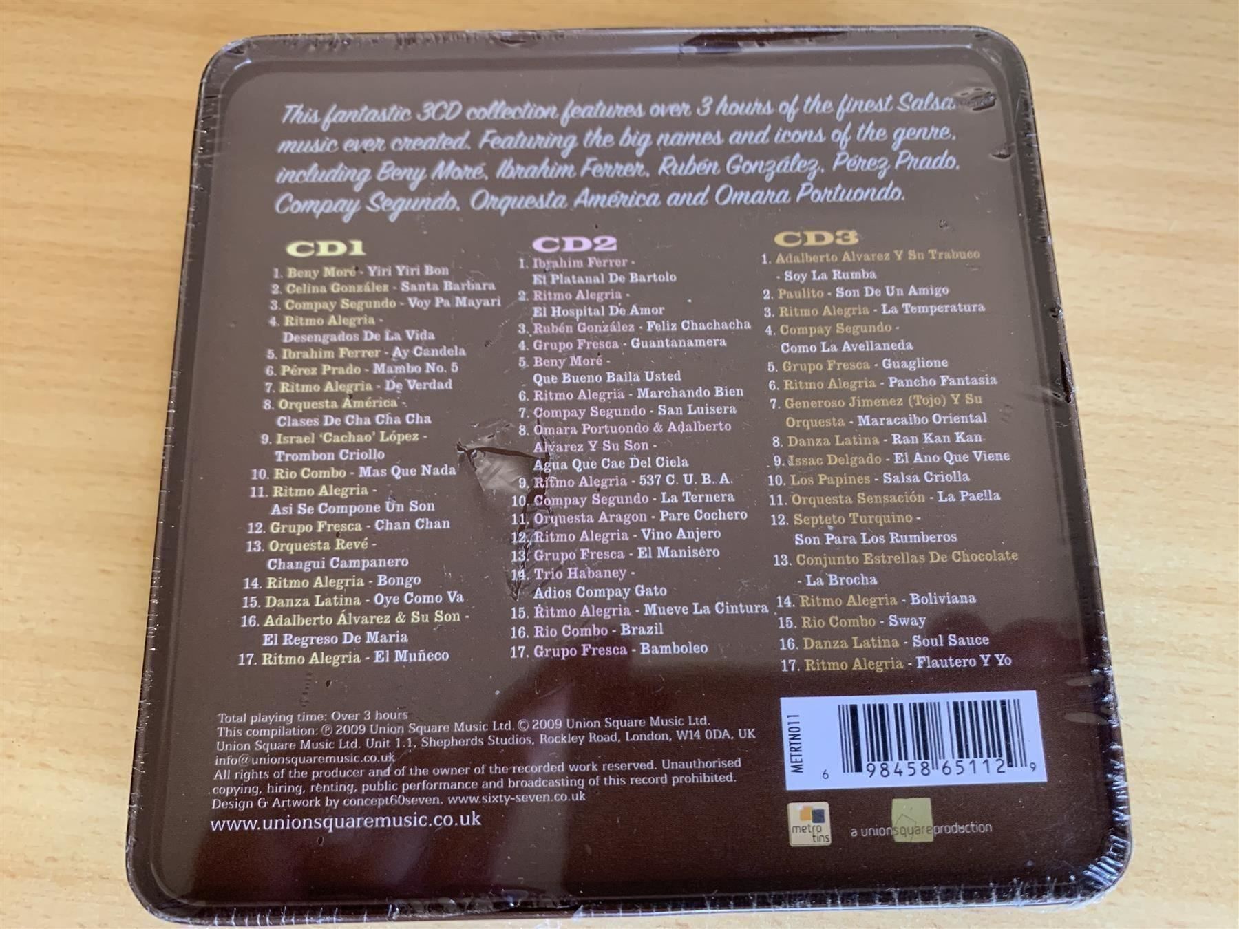 CD: Ultimate Salsa - 3 CD's - Metal Box – Usato da Rikon im Tösstal venduto da Alpenmutz 1
