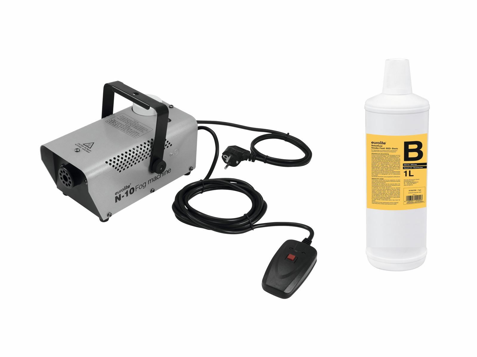Alle Maschinen: N-10 silber + B2D Basic Nebelfluid 1l – Neu und originalverpackt aus Däniken SO von Profog1