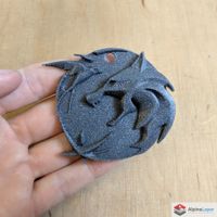 The Witcher Netflix Amulet 3D Printed Dark Gray