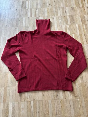 Edler Rollkragenpullover, rot, Kaschmir/Seide/Angora Mix