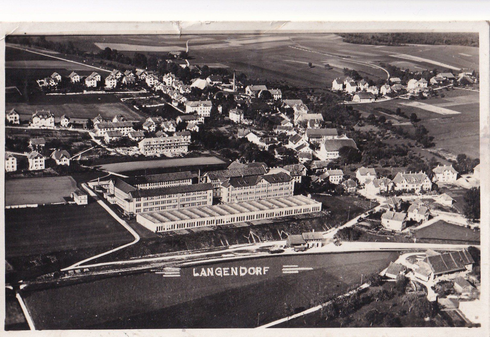 Cartoline postali: Langendorf Flugaufnahme – Usato da Olten venduto da clotaldi