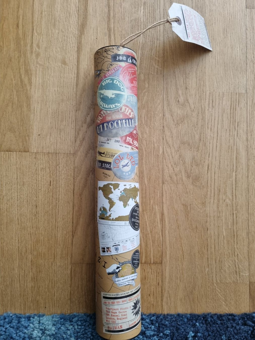 Tutte le decorazioni: Luckies Scratch Map (Travel Edition) – Nuovo e nell'imballaggio originale da Burgdorf venduto da Aruch