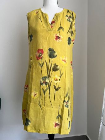 Vestito lino floreale S/M come nuovo