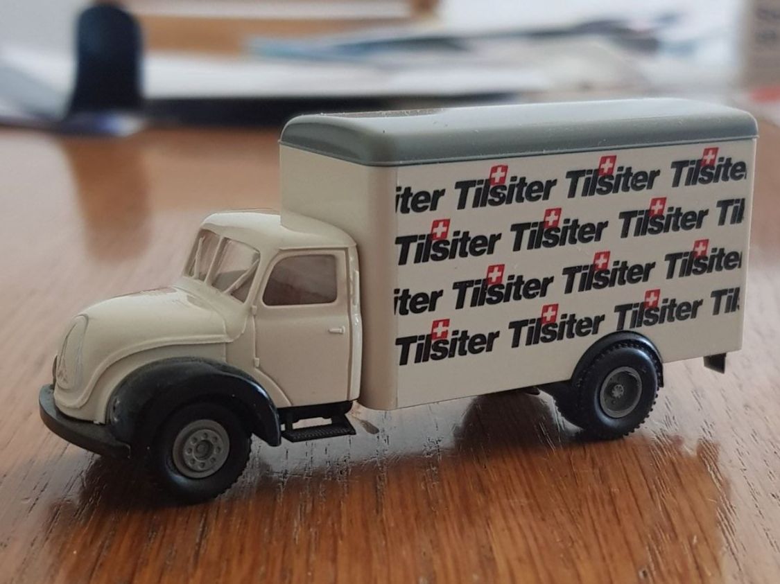 Brekina Modellautos: Magirus Hauber 1/87 Tilsiter – Gebraucht aus Vordemwald von TGV9497