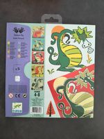 5 Schablonen Drachen Kinder