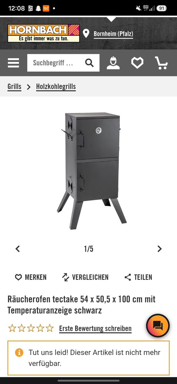 Grills: Räucheroffen neuwertig – Neu und originalverpackt aus Thal von espeli96