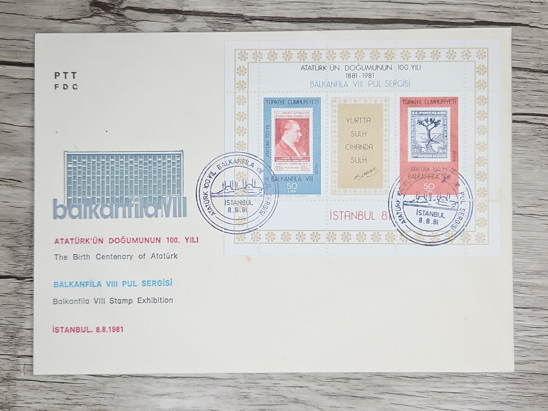 Tutti i francobolli: CL05 Enveloppe + Timbre Turquie 1981 – Usato da Cousset venduto da Patrick_Collections