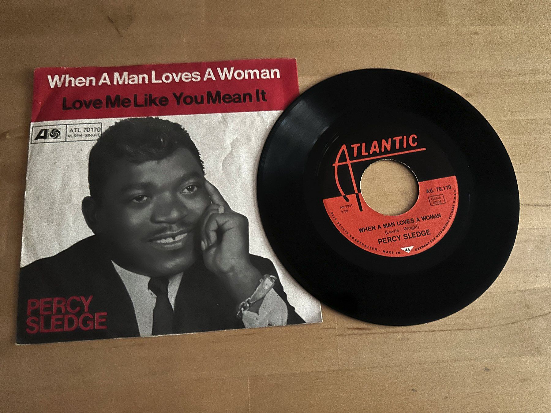 PERCY SLEDGE tolle When a man loves a woman Single Kult Hit (Gebraucht ...