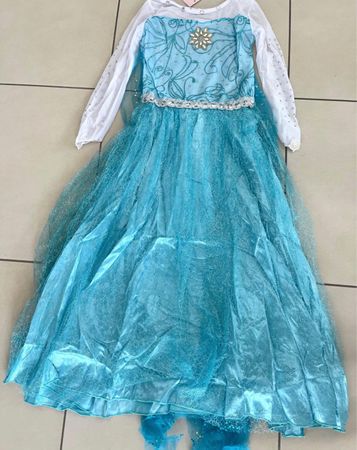Elsa-Kleid Fasnachtskostüm Prinzessin  Gr. 120 (4J.)