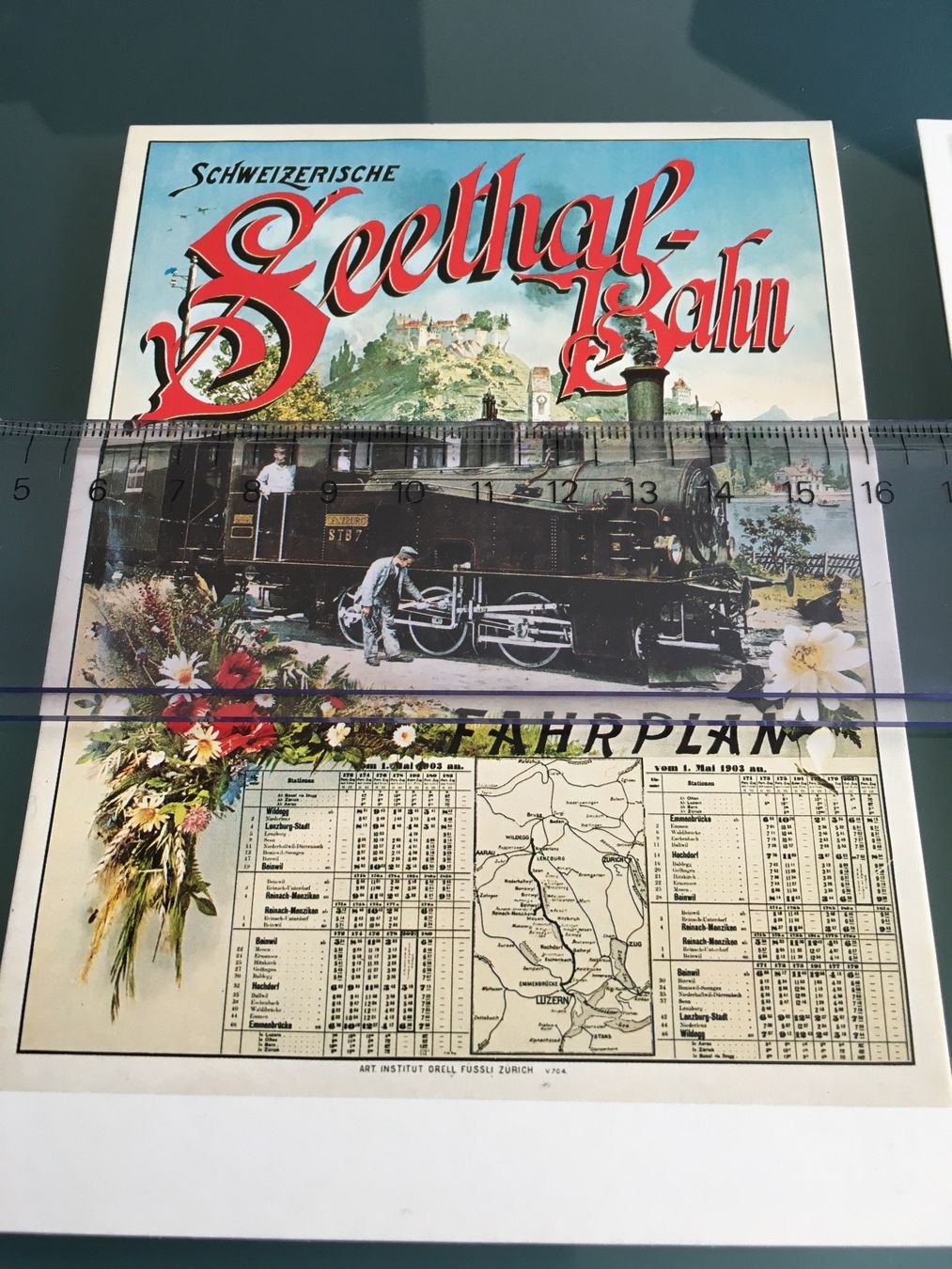 Cartoline postali: 2 Stück Ansichtskarten NEU Seetalbahn Plakate 1898 und 1903 – Nuovo (secondo la descrizione) da holziken venduto da Weston 1