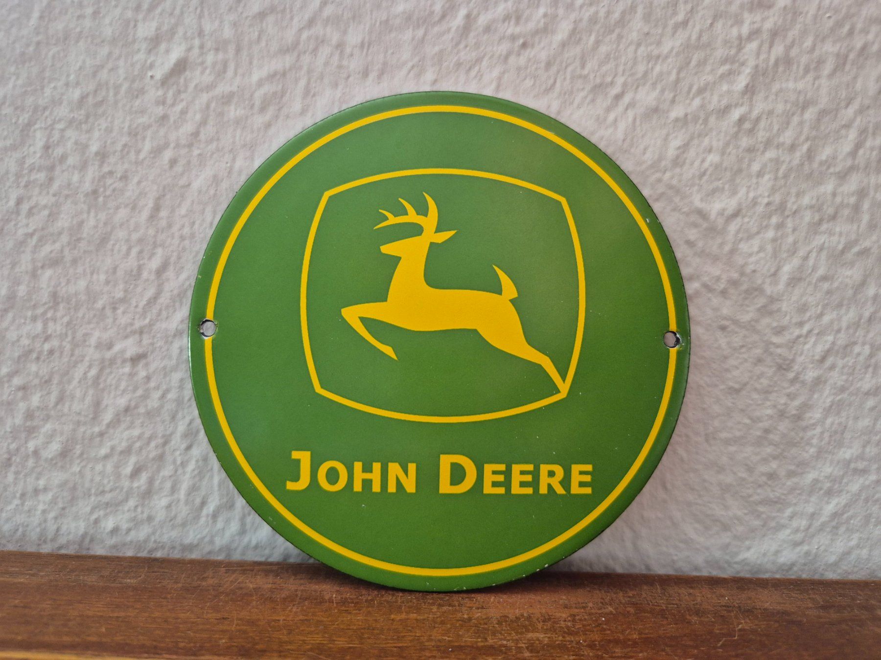 John Deere Schilder: Emailschild John Deere Traktor Werkstatt Logo Emaille Schild – Neu (gemäss Beschreibung) aus Schaffhausen von pfanis09