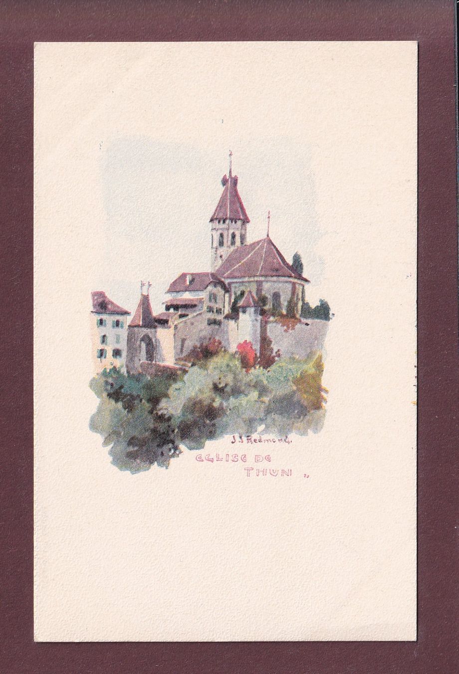 Cartes postales: THUN - Eglise / Kirche - Vouga – D'occasion à Pully par nicecards