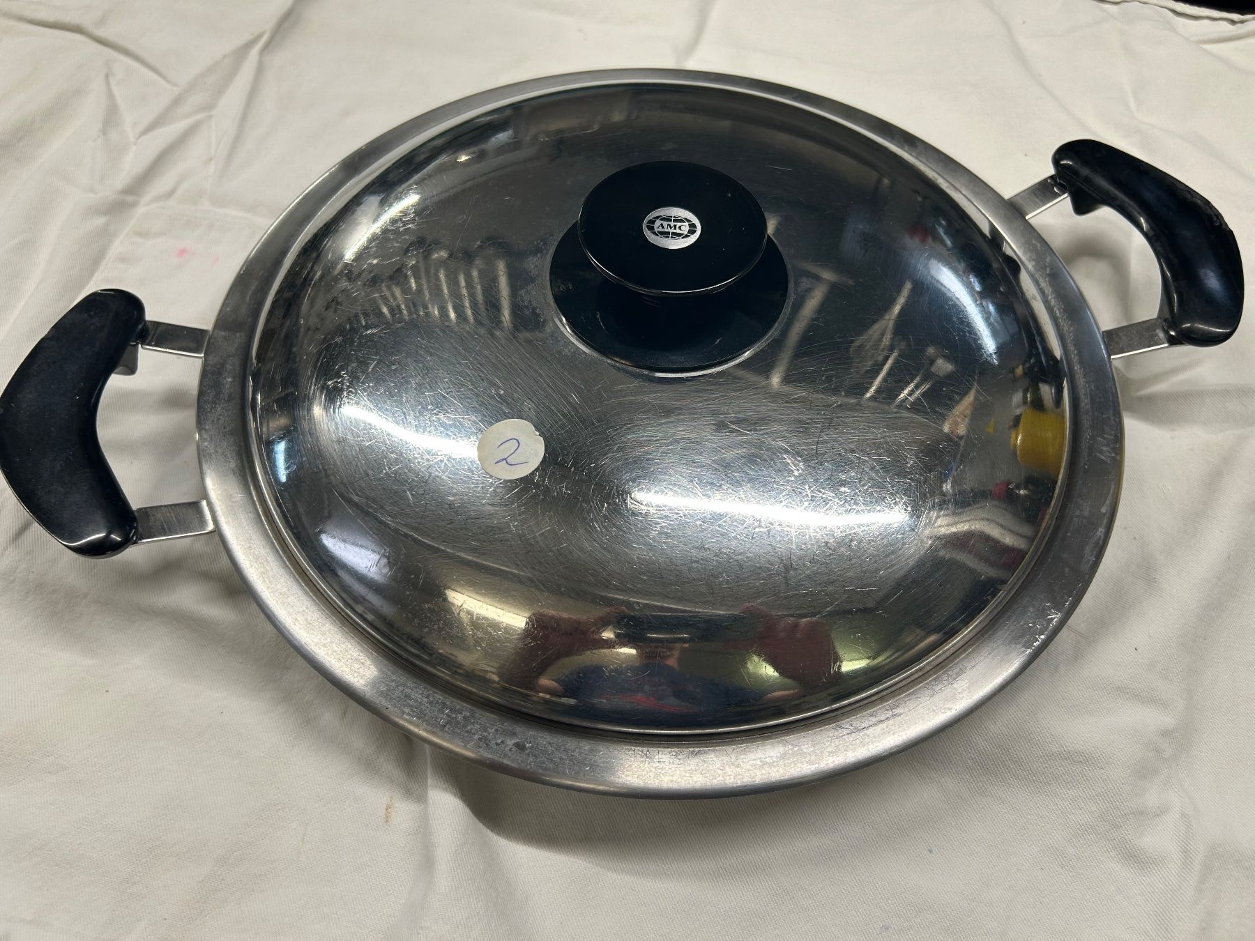 Amc Padelle: AMC GRIDDLE PFANNE MIT DECKEL – Usato da Weissbad venduto da Usw63 1