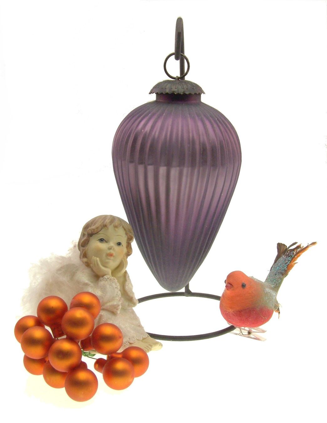 Tutte le decorazioni: Weihnachtskugel Glaspendel Biedermeier Stil massiv Glas – Usato da Langenthal venduto da Antik_Huesli 5