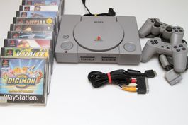 Sony Playstation 1 (PS1) mit Spielen