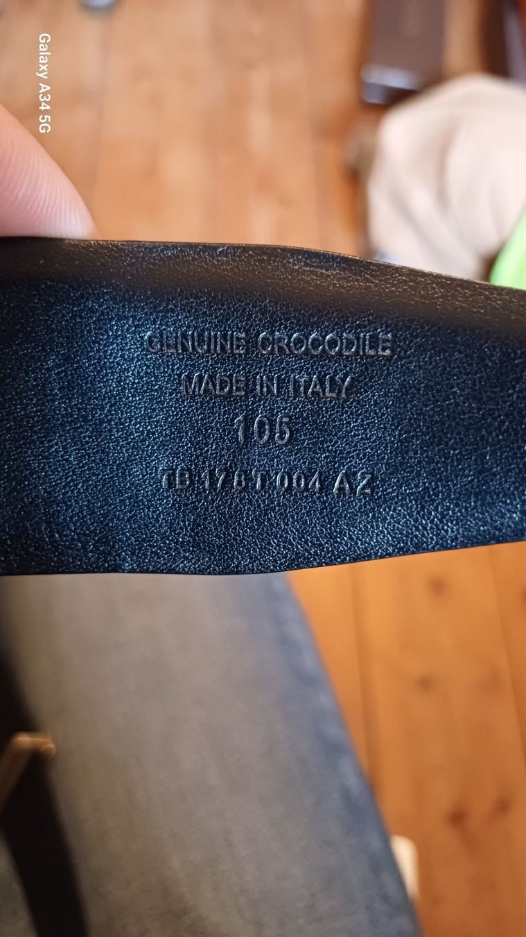 Gürtel: Tom Ford Croco Leder Gürtel – Gebraucht aus St. Gallen von DiesundDas. 3