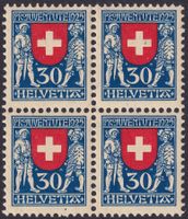 1925, Pro Juventute J36, Viererblock ** postfrisch Kat: 20.-