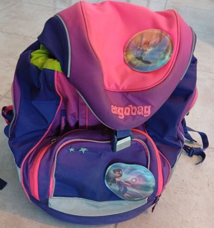Schulranzen Ergobag lila pink gebraucht, funktionstüchtig