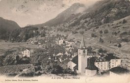 Salvan (VS) – Gesamtansicht mit Kirche