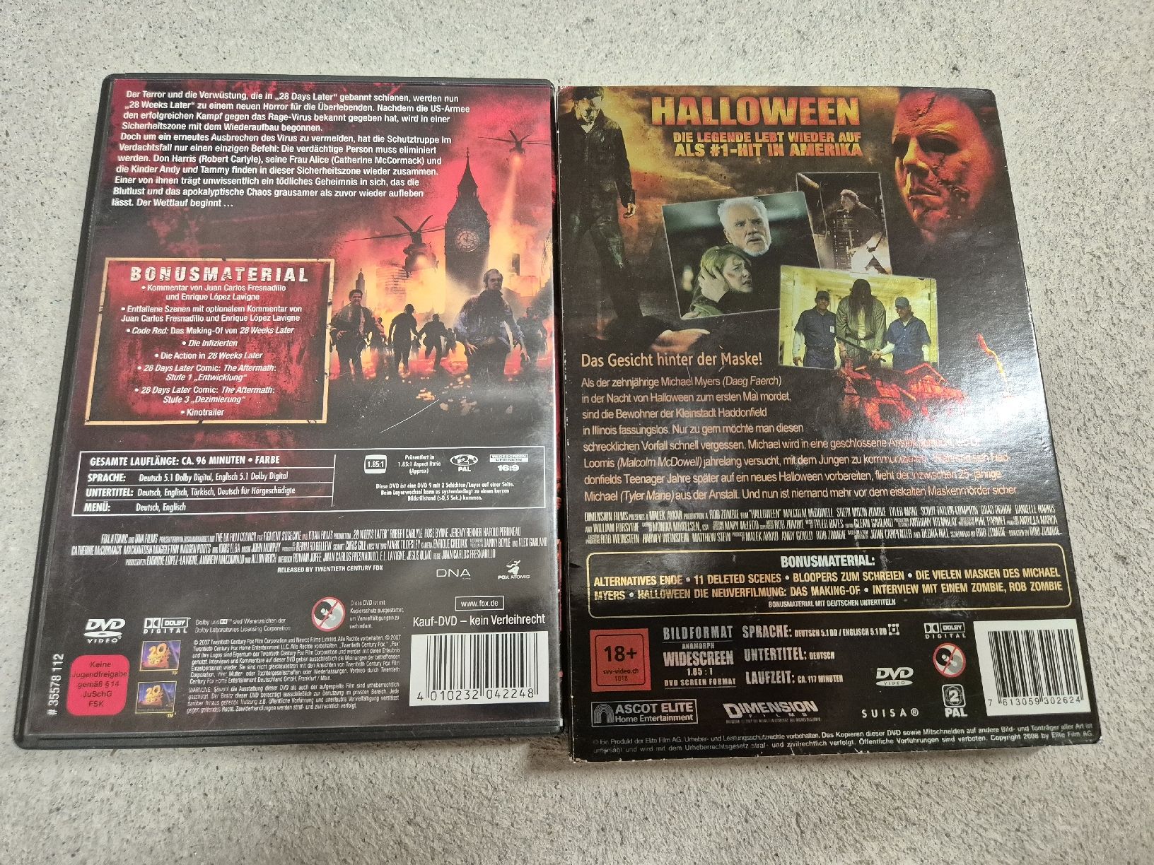 Tutti i DVDs: 6 Horror DVDs - Halloween, Hannibal uvm. – Usato da Känerkinden venduto da melbaumg 1
