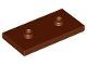 Lego Reddish Brown Plate, Modified 2 x 4 10 Stück