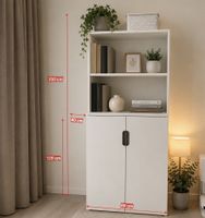 IKEA Schrank mit Regalaufsatz – Weiss