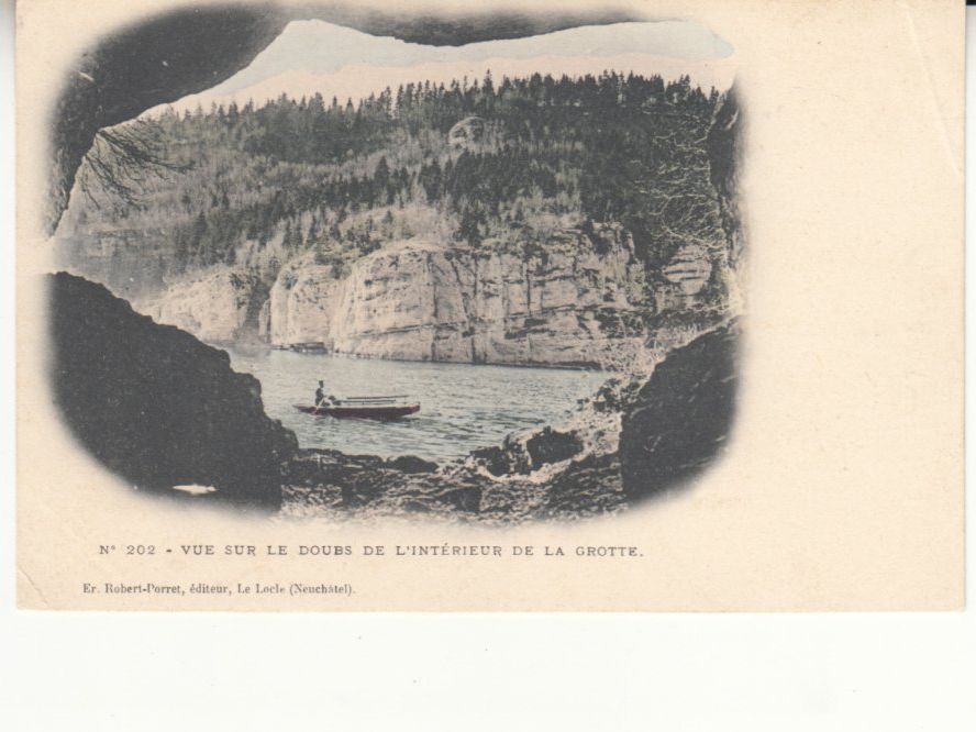 Ansichtskarten: Doubs Grotte ca. 1900 – Gebraucht aus Bürglen TG von StampGraf