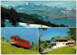 Zug - 3 Bild AK Zugerberg