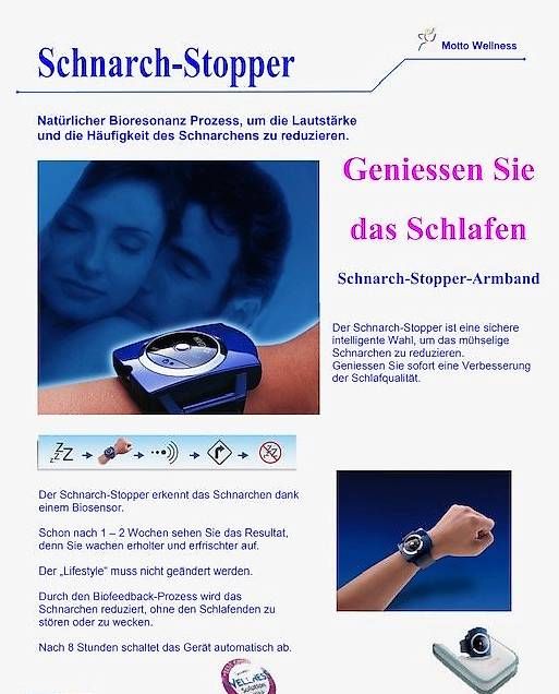 Medizinische Geräte: Schnarch-Stopper – Gebraucht aus Zürich von Mottowellness