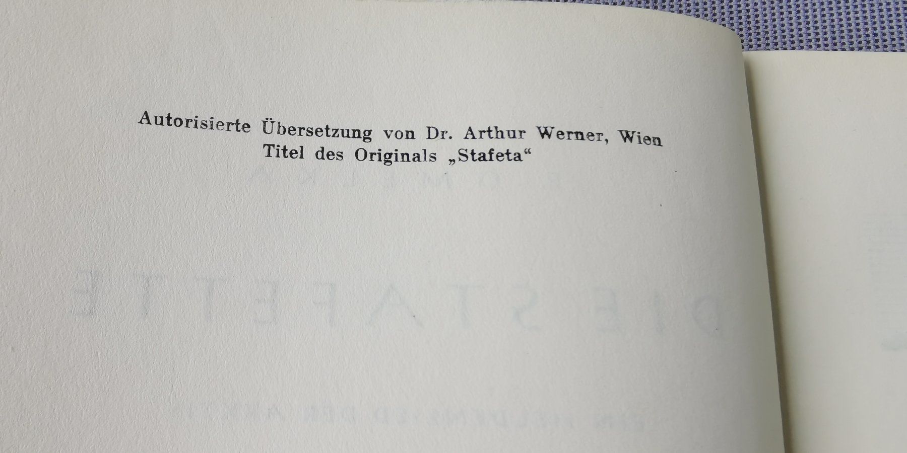 Libri: Franz Omelka - Die Stafette (1949) – Usato da Genève venduto da Somethingwicked 4