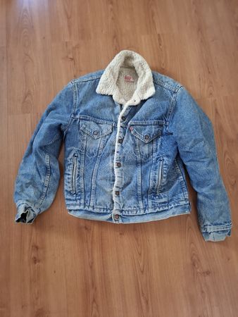 Levi's Jeans Jacke mit Teddyfutter, Grösse 40, original 90er