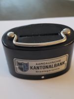 Spardose Aargauische Kantonalbank Bauer AG schwarz antik