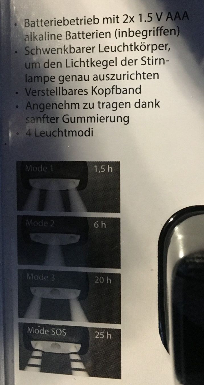 Lampade: Stirnlampe – Nuovo e nell'imballaggio originale da Zürich venduto da Buechi49 2