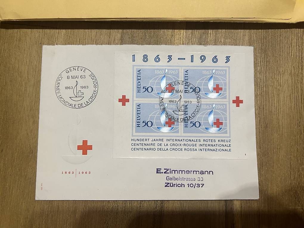 Alle Briefmarken: 100 Jahre Rotes Kreuz Genf – Gebraucht aus Elgg von mel_72b9