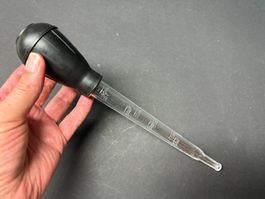 Kunststoffpipette 30 ml mit Gummi-Saugball NEU