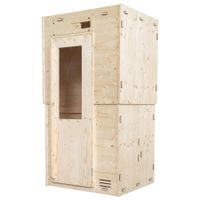 Mini 1m2 Sauna Finnische Indoor 107x93x199cm mit 3,6kW Ofen