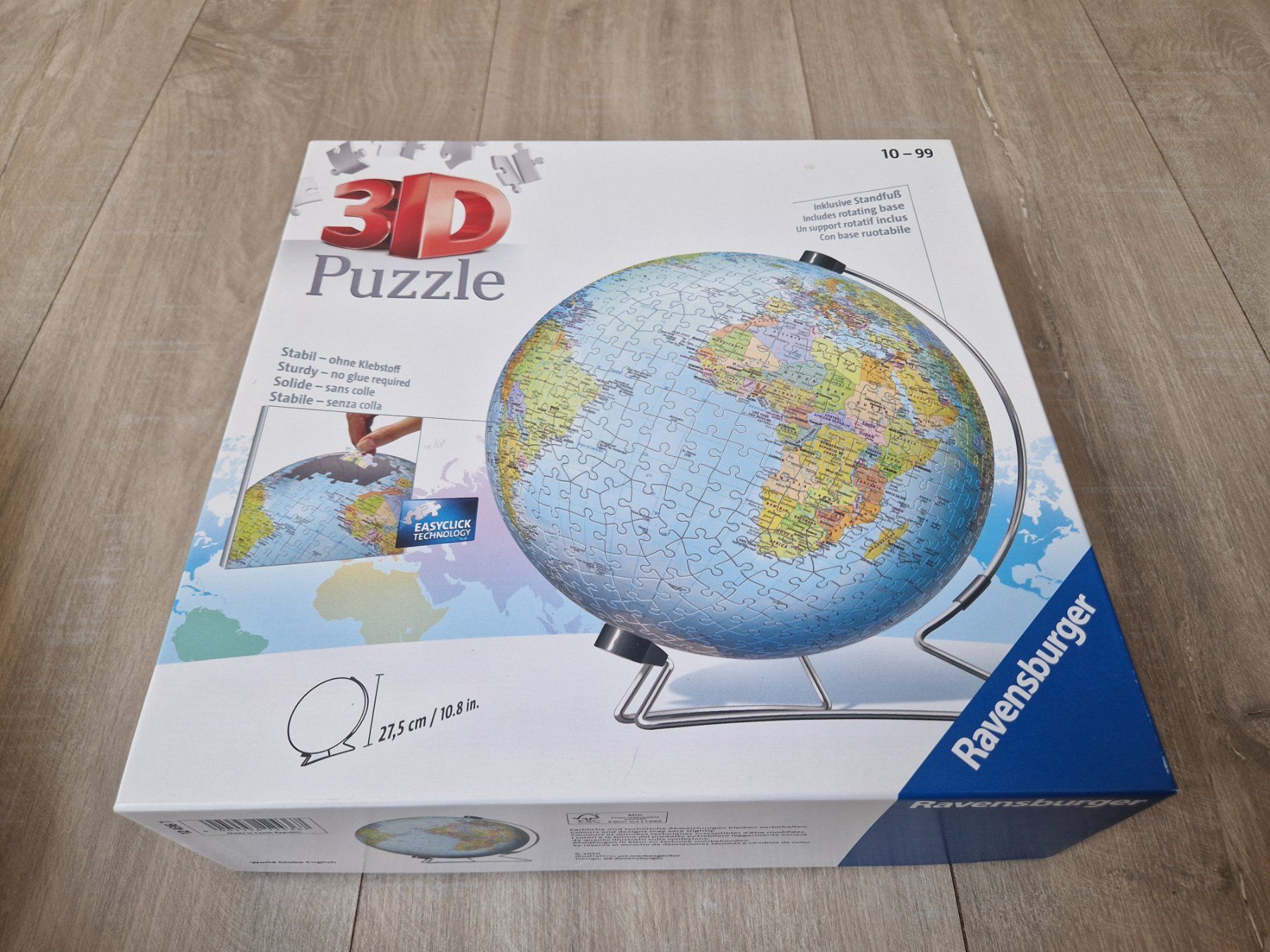 Ravensburger Puzzle: Puzzle Ravensburger Globe Terrestre 3D Comme Neuf – Usato da Rochefort venduto da Arkaik_FH_CH