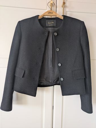 Massimo Dutti Wollblazer XS – Dunkelgrau/Anthrazit