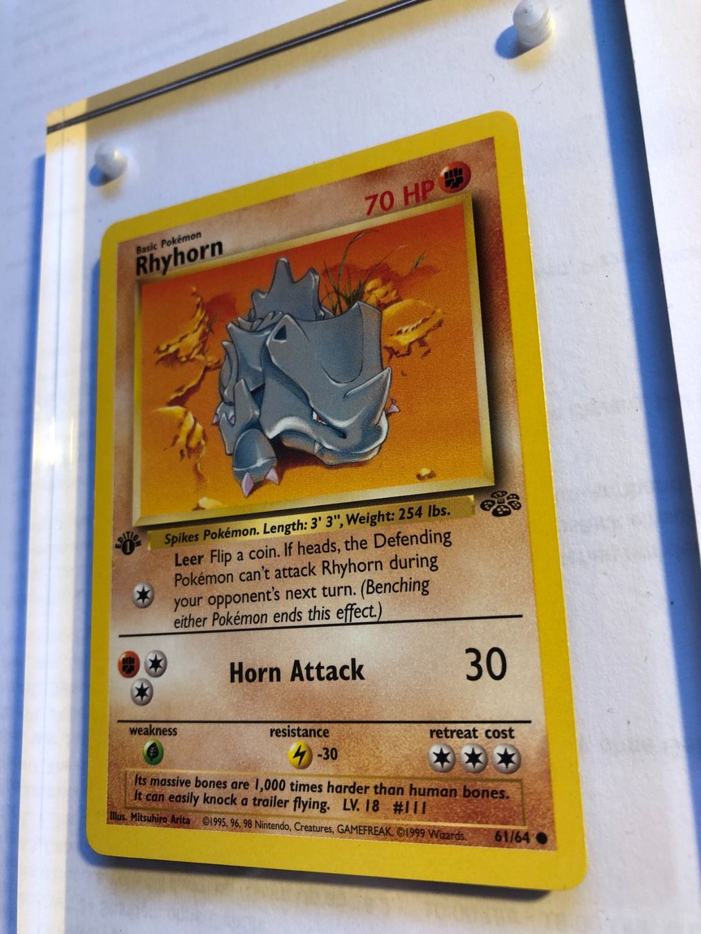 Sammelbilder & Trading cards: Rhyhorn 1st Jungle - MINT - ab 1.- – Gebraucht aus Giubiasco von dan_pr8b 2