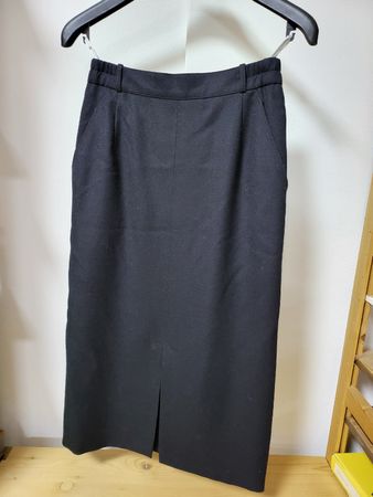 Jupe Rock elegant & warm dunkelblau Gr 36