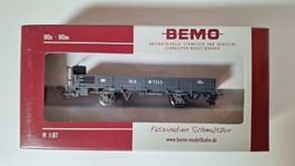 Bemo 2257 103 RHB M1 7343 Niederbordwagen