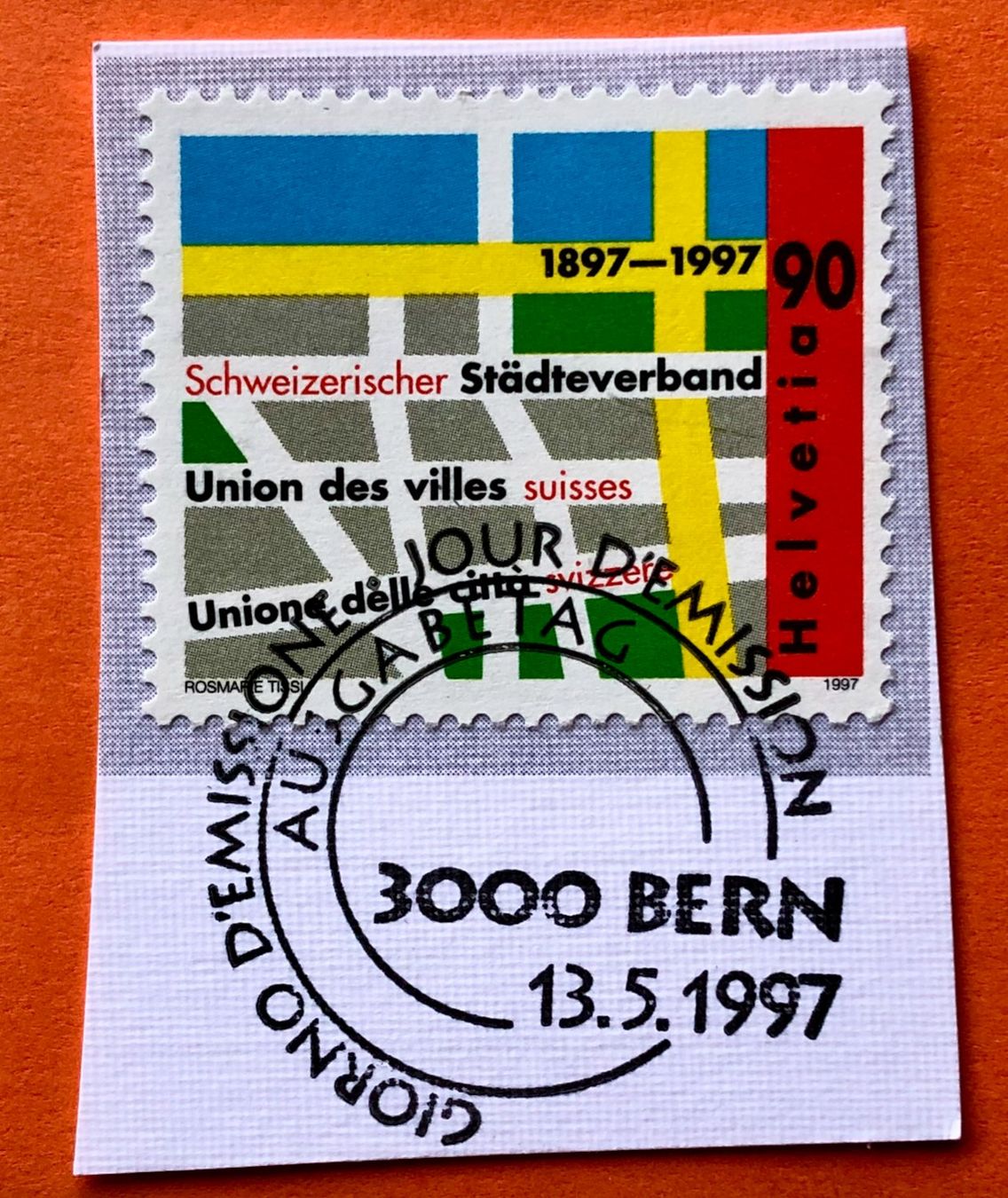 Tutti i francobolli: Nr.921 Sonderpostmarken GESTEMPELT 1997   – Usato da Aarau venduto da Billa007
