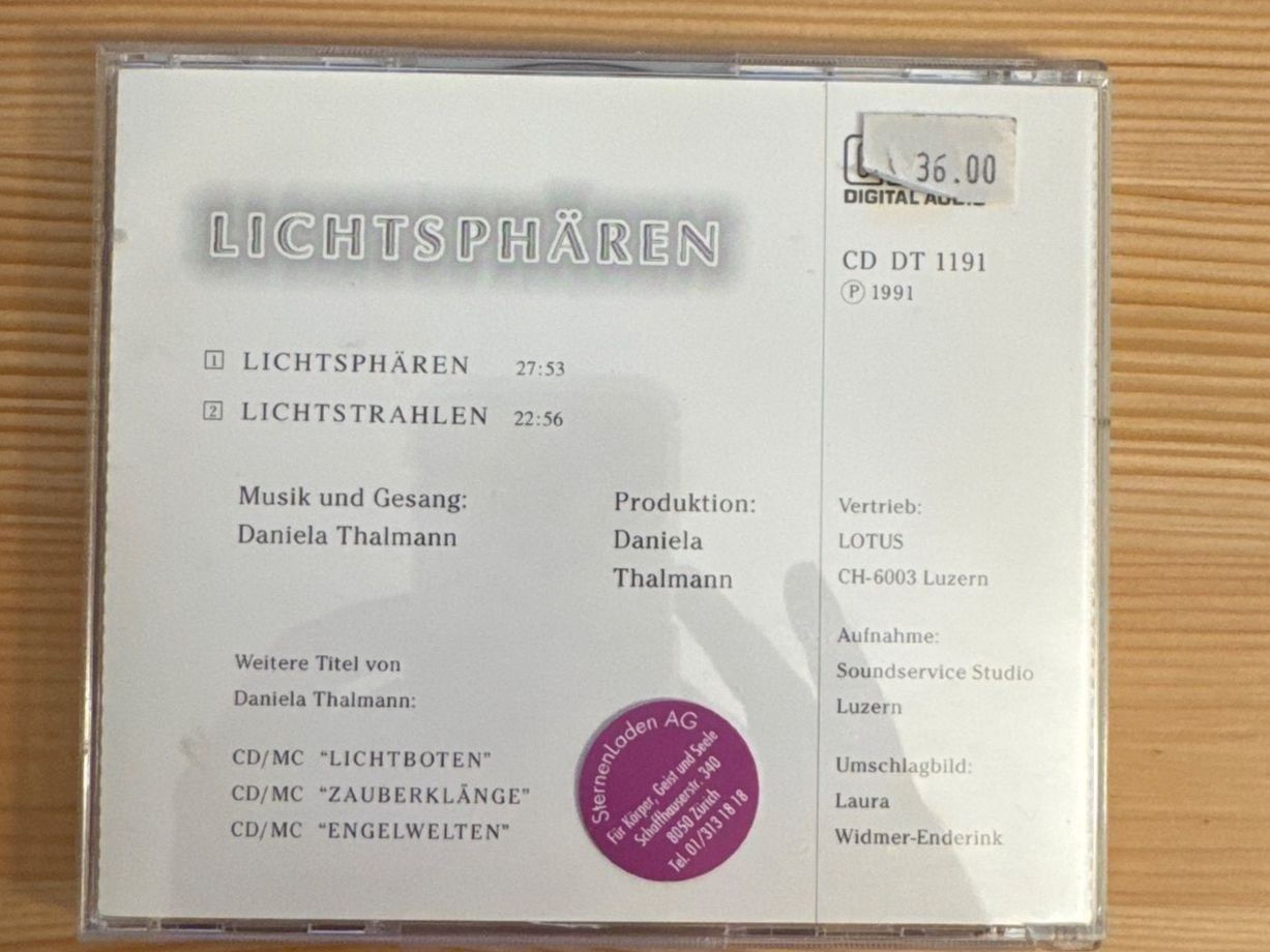 CD: Daniela Thalmann (CD) Lichtsphären TOP-ZUSTAND! – Nuovo (secondo la descrizione) da Zürich venduto da Tarafo5 1
